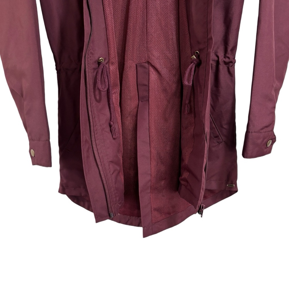 O’Neill Gayle Burgundy Windbreaker Hooded Zip Up Spring Jacket Women's Size XS - Picture 5 of 15